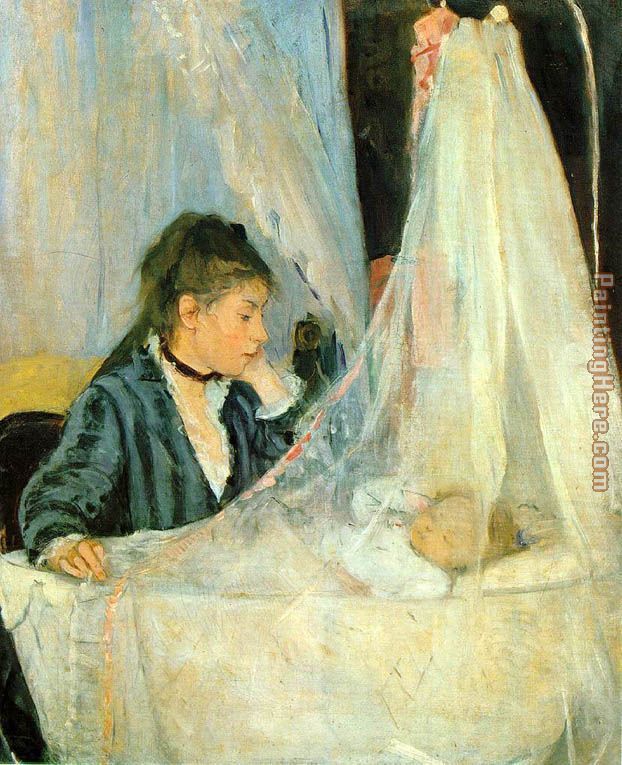 The Cradle painting - Berthe Morisot The Cradle art painting
